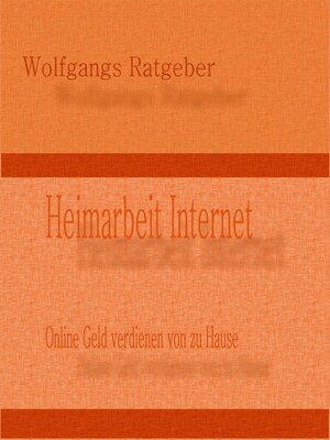 cover image of Heimarbeit Internet